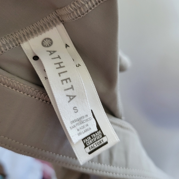 Athleta Women's Small Adjustable Bikini Top Strappy Back Grey Double Lined - Picture 4 of 5